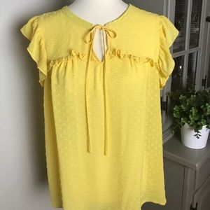 Skies are Blue Yellow Blouse